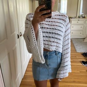 Free People Open Knit Sweater